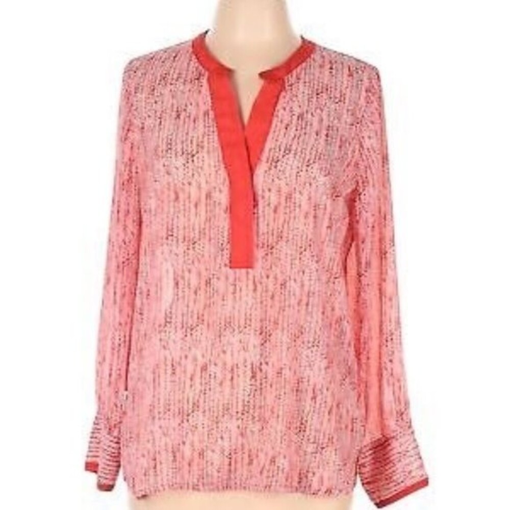 Noir Orange Women's Long Sleeve Blouse (Size L)
